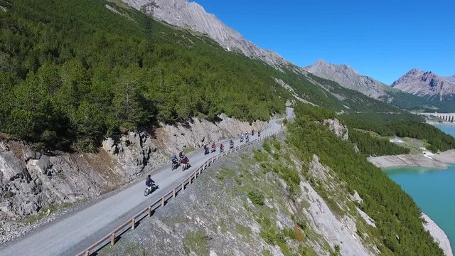 Bikers in Valtellina - Stelvio National Park