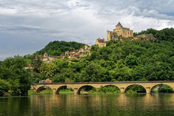 Fototapeta na wymiar Paysage château Dordogne