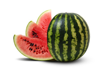  watermelon isolated on white