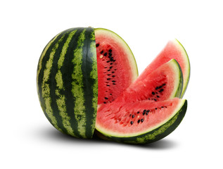  watermelon isolated on white background.