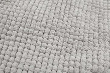Detail of Gray Fluffy Fabric Texture Background