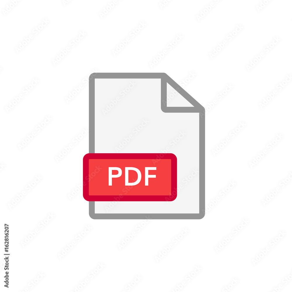 Poster pdf file icon pdf format document symbol vector image