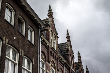 Fototapeta na wymiar Historic brick building in the Netherlands