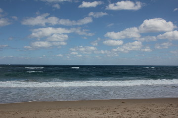 Fototapeta na wymiar Atlantic Ocean, Sea View, Palm Beach, Florida, USA