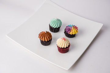 colorful cupcakes,