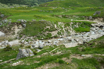 Obraz premium View from Bucegi mountains, Romania, Bucegi National Park