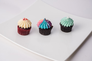 colorful cupcakes,
