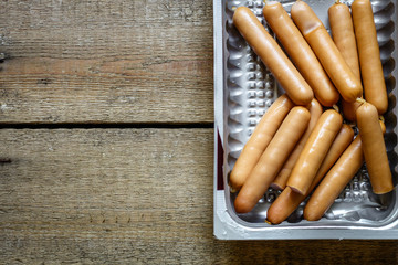 Variety of sausage - background