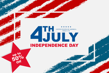 fourth of july, happy independence day sale