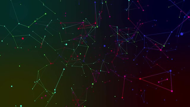 absract geometry background with lines and dots