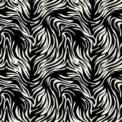 Seamless abstract wild exotic animal print.Leopard, zebra,gepard, tiger striped pattern. © OlgaLIS