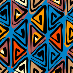 Seamless tribal boho pattern.