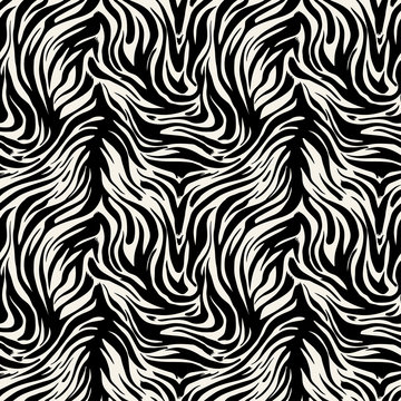 Seamless abstract wild exotic animal print.Leopard, zebra,gepard, tiger striped pattern.