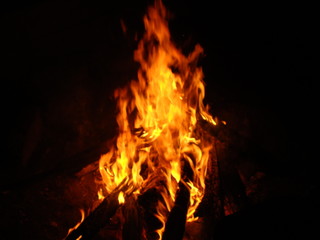 Fire in the night