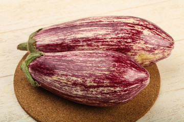 Fresh ripe eggplant