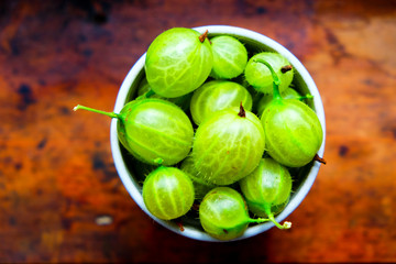 bowl of gooseberries