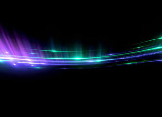 Beautiful light flares. Glowing streaks on dark background. Luminous abstract sparkling lined background. .light effect wallpaper. Sci fi technology. Sequins backdrop. New gala. .