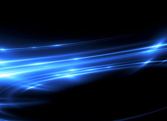 Beautiful light flares. Glowing streaks on dark background. Luminous abstract sparkling lined background. .light effect wallpaper. Sci fi technology. Sequins backdrop. New gala. .