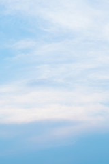 Air clouds in the blue sky.