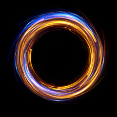 Abstract background. luminous swirling. Elegant glowing circle. .Sparking particle. Space tunnel. Glossy jellyfish. Colorful ellipse. Glint sphere