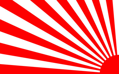 sunrise background with Japan style