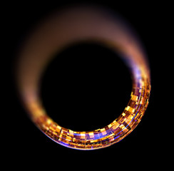 Abstract background. luminous swirling. Elegant glowing circle. .Sparking particle. Space tunnel. Glossy jellyfish. Colorful ellipse. Glint sphere