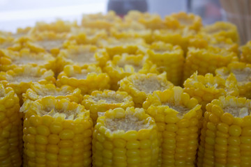 Corn boiled cafe