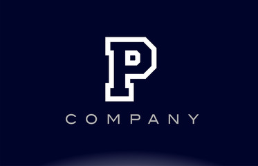  P alphabet letter logo icon company