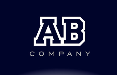 AB A B  alphabet letter logo icon company