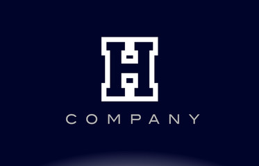  H alphabet letter logo icon company