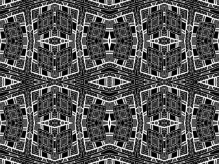 Background tribal indian black white ornament 5
