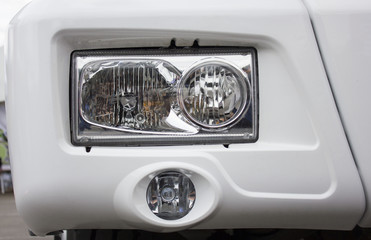 truck headlight detail