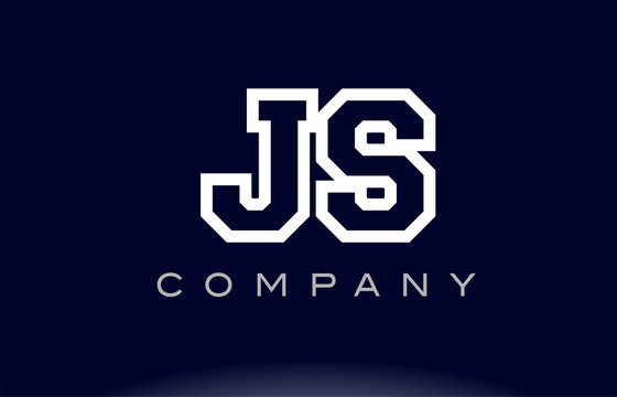 JS J S  alphabet letter logo icon company