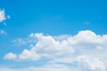 Blue Sky and cloud for background.