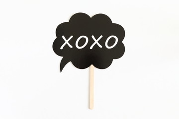 Photo booth props with expression : XOXO kiss