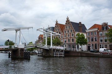 Naklejka premium Netherlands, Haarlem Gravestenenbrug
