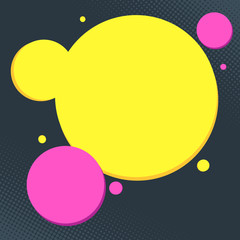 Circles advertisement background
