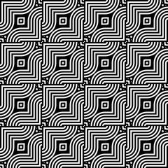 Design seamless monochrome interlaced pattern