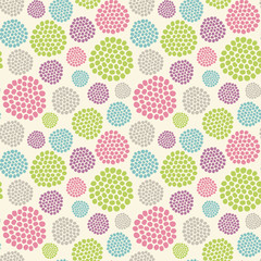 Simple seamless vector pattern with dots and spots.