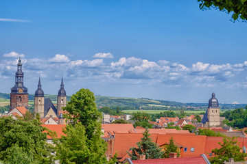Obraz premium St Andreaskirche und St-Petri-Pauli-Kirche in Eisleben