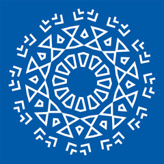 Greek Ornament for Decoration. Circular Abstract