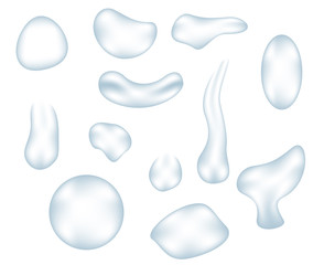 water drop and gel vector