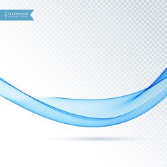 transparent blue wave abstract background