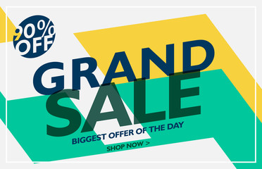 grand sale banner design for your business advertising