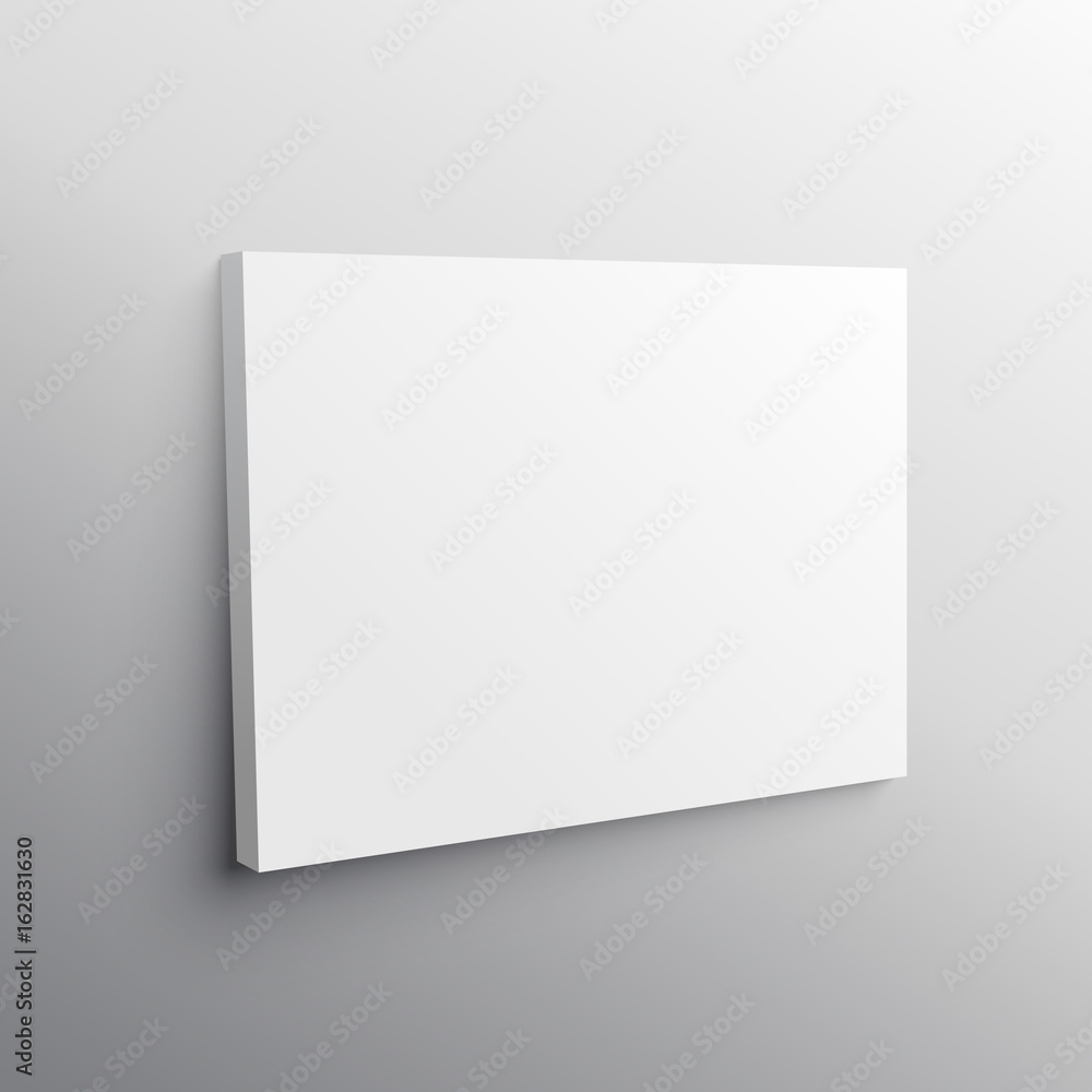 Wall mural empty wall canvas display mockup vector