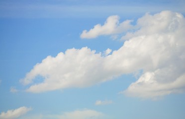 Blue sky with clouds background and textures. 