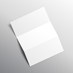 folded paper mockup vector design
