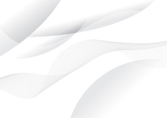 Obraz premium abstract vector white curve and wave background