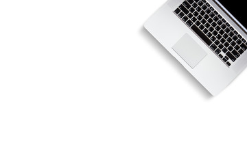 top view of keyboard laptop or notebook