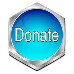 Donate Button - 3D illustration